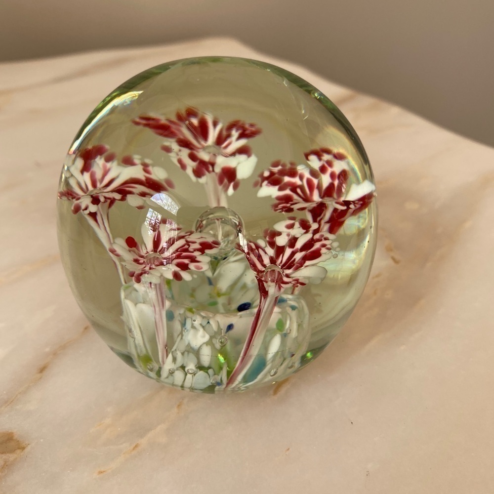 Handmade Blown Art Glass Paperweight - Picture 4 of 5
